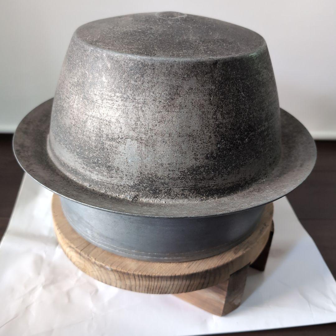 羽釜 商工省刻印付羽釜 木製蓋付 昭和中期製