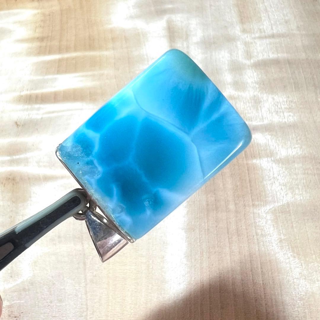 高品質 ラリマー ペンダント ネックレス 2-24