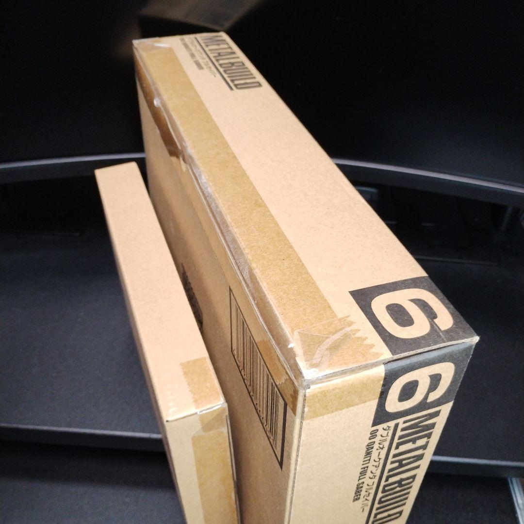 輸送箱未開封新品 MB ダブルオークアンタフルセイバー＋オプションセット