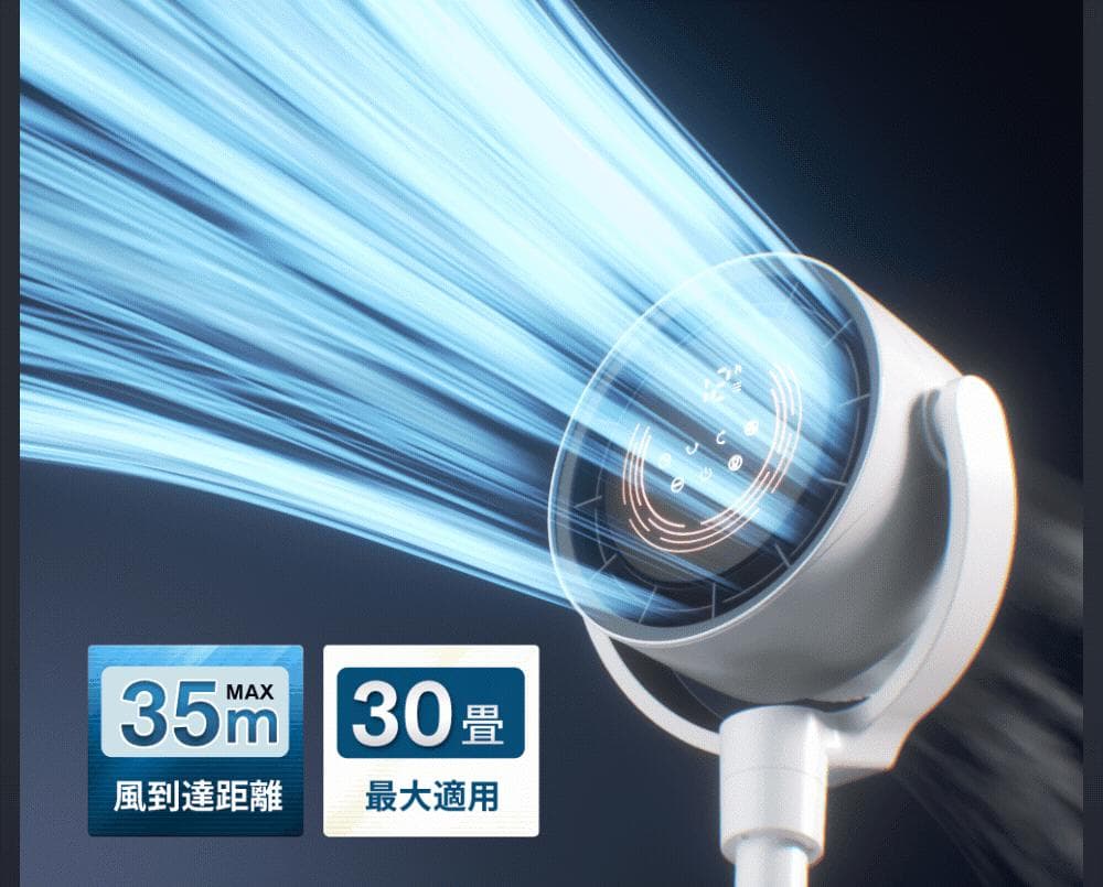 【新品 定価23600円】サーキュレーター 30畳 360度首振り 静音 省エネ