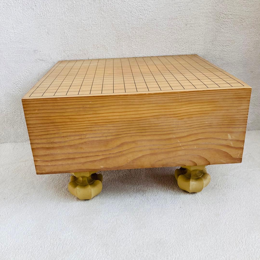 囲碁セット 60号　天地柾目 碁盤 36号 蛤碁石 本那智黒 ヘソあり 新榧