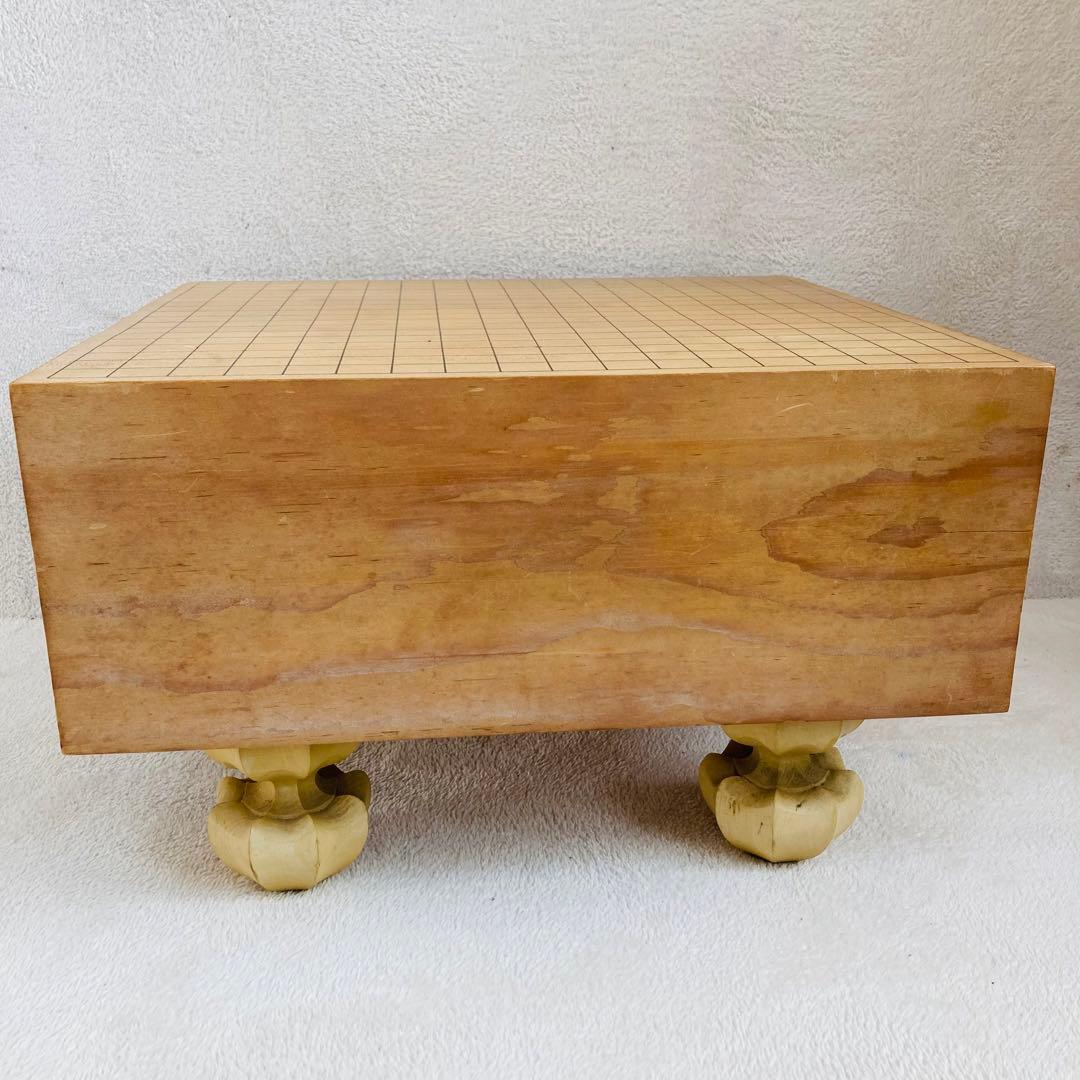 囲碁セット 60号　天地柾目 碁盤 36号 蛤碁石 本那智黒 ヘソあり 新榧