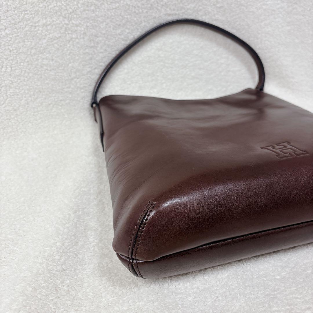 【美品】HIROFU ブラウン レザー ショルダーバッグ