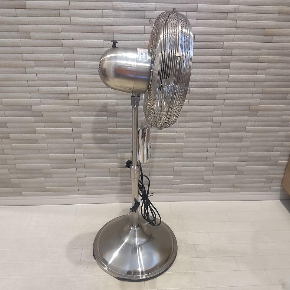 阪和 アンティーク風 シルバー調仕上げ　メタルリビングファン 扇風機