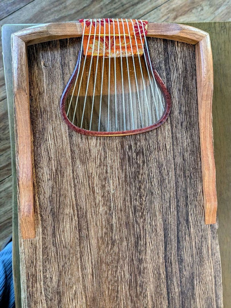 琴 和楽器 弦楽器 13弦 すだれ彫り 口絵 美木目