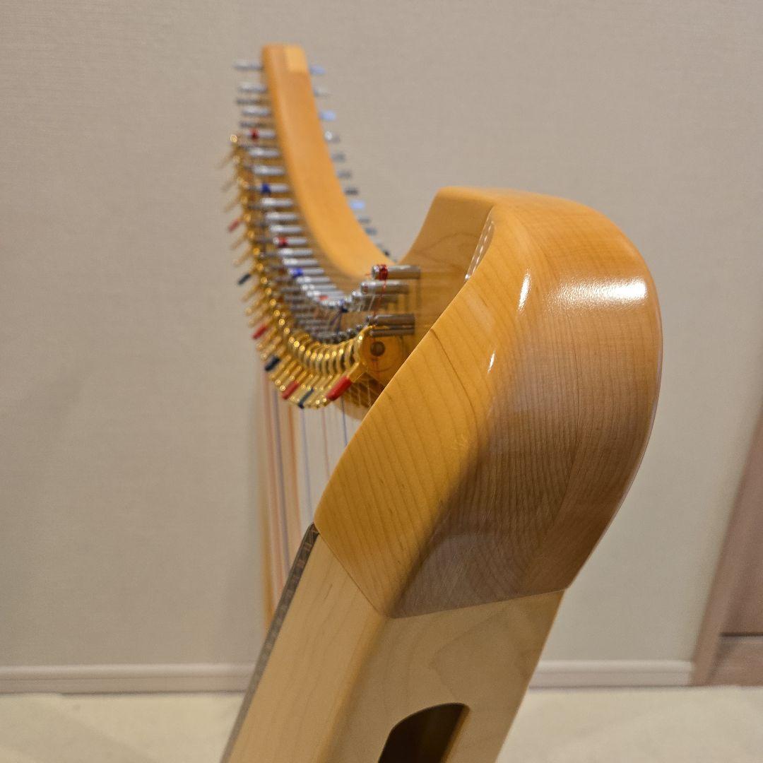 青山ハープ社製25弦サウルハープ(メープル材)