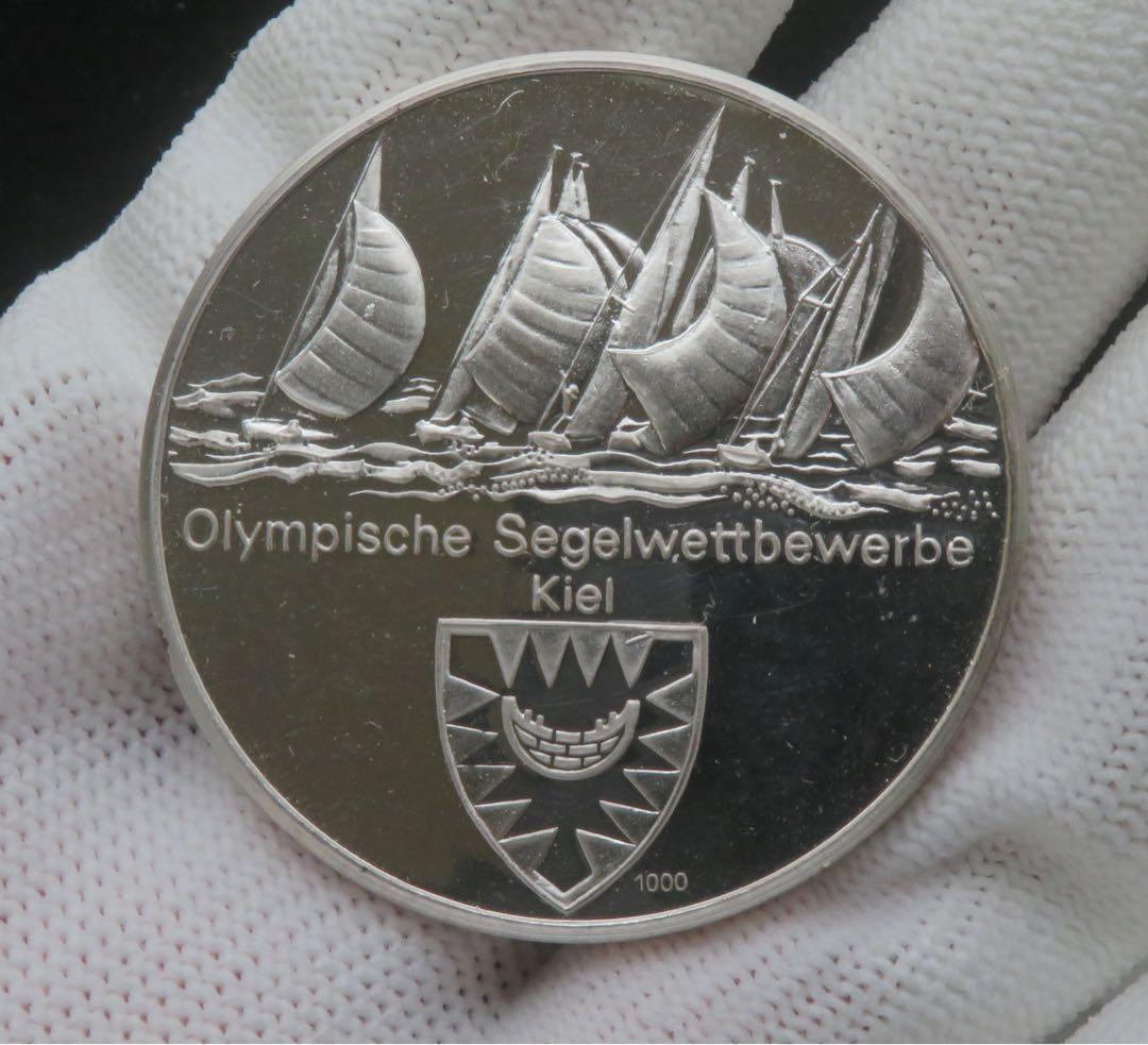 798、純銀　純銀メダルミュンヘンオリンピック公式記念メダル刻印 約59.96g