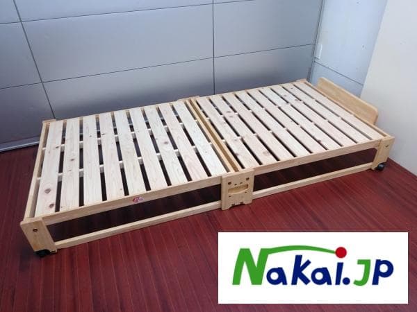 ①中居木工 折りたたみひのきスノコベッド ロータイプ シングル 楽天市場】中居木工 ひのきスノコベッド ロータイプ S NA ベッド