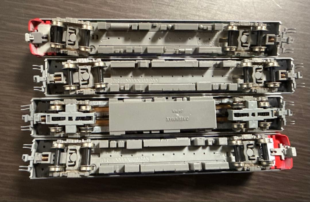 に*ぃ様 グリーンマックス名鉄3300系（新塗装）基本4両編成セット動力付き（3