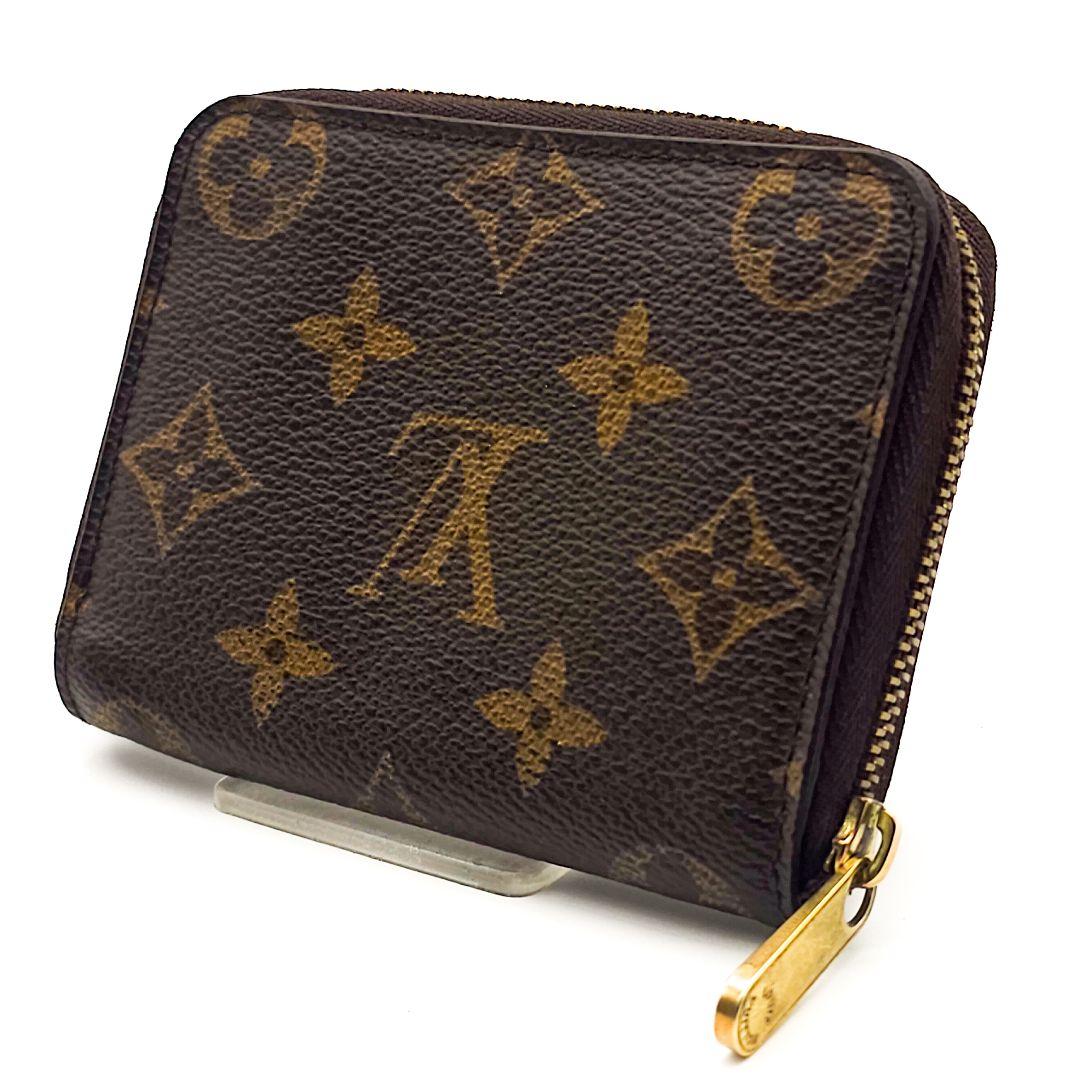 ルイヴィトン　ジッピーパース　財布　モノグラム　小銭入れ　F385