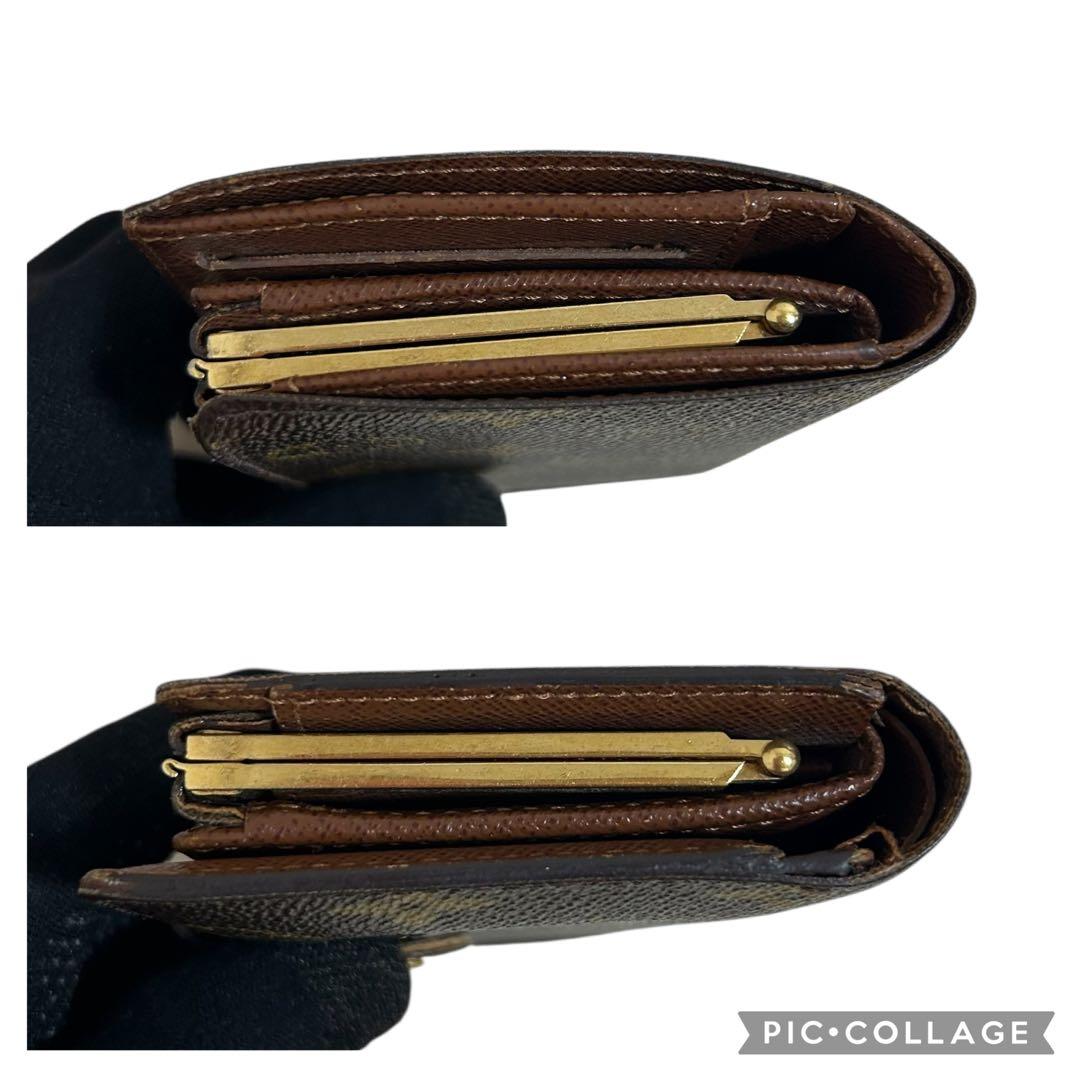 ルイヴィトン ポルトフェイユ・ヴィエノワ　二つ折り財布　モノグラム　がま口