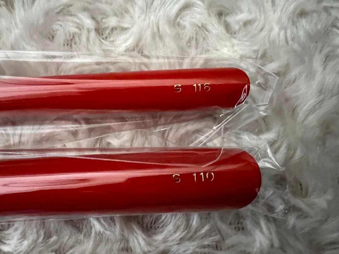 熊野筆　白鳳堂　Sシリーズ　化粧筆〈5本セット〉朱軸