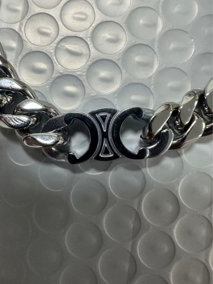 CELINE チェーンブレスレット ステンレス