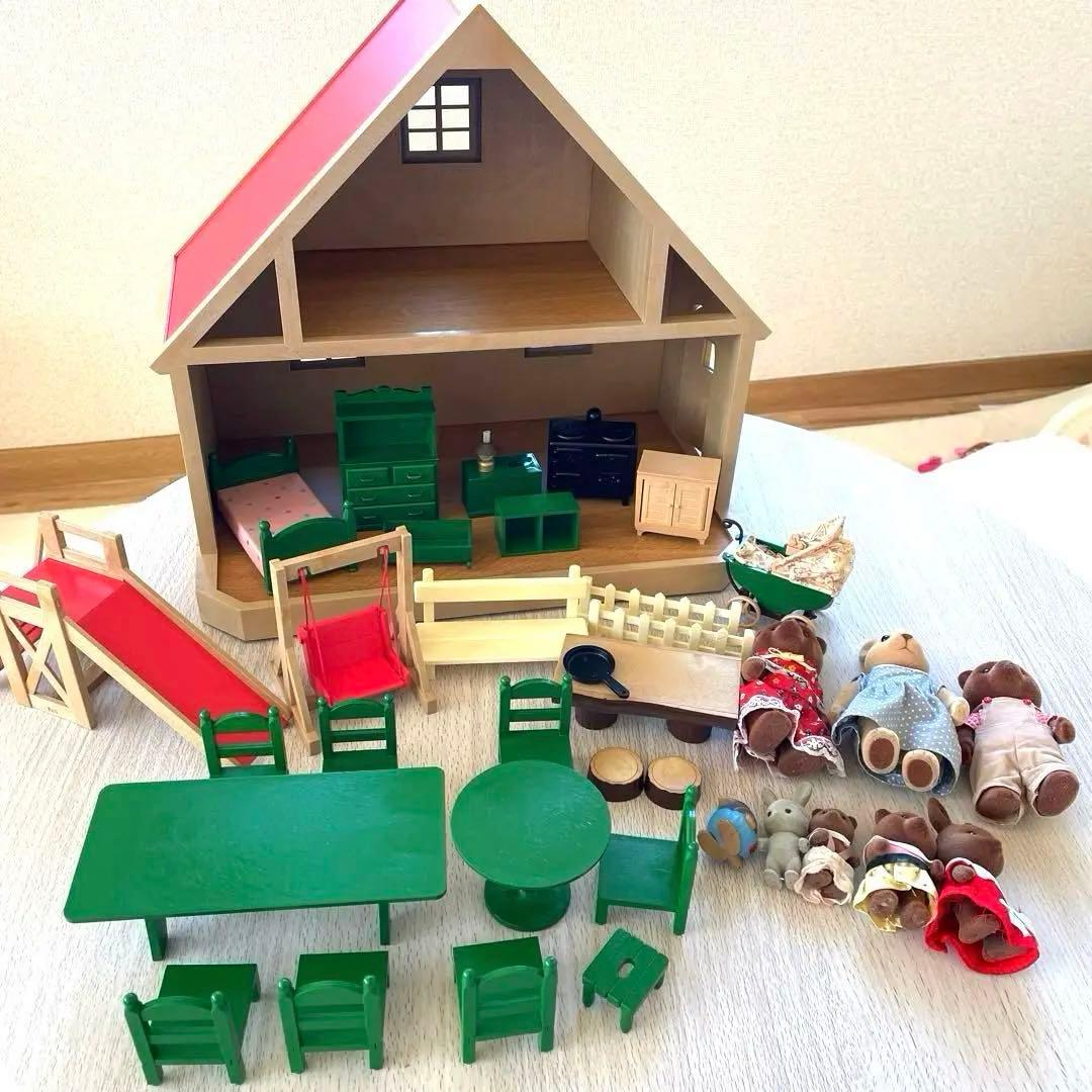 シルバニアファミリー40年前　レア　入手困難　ドールハウス　ごっこ