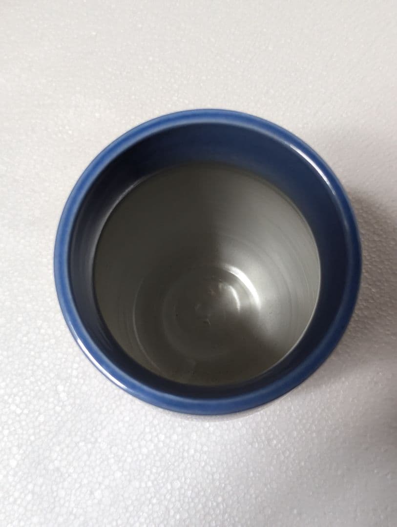 中田一於 釉裏銀彩 花生 淡青 九谷焼 匿名配送 - メルカリ