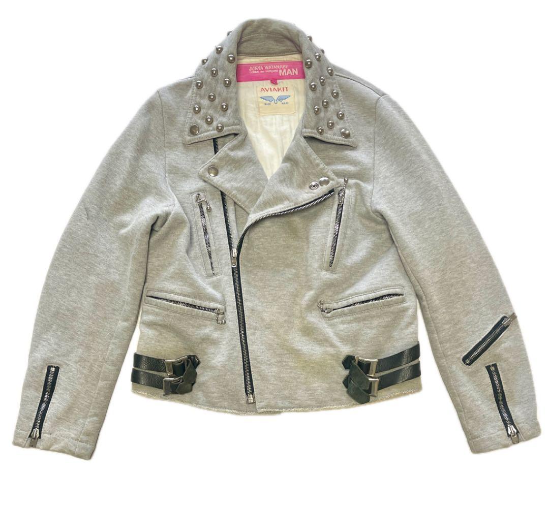希少JUNYA WATANABE MAN×Lewis Leathersライダース