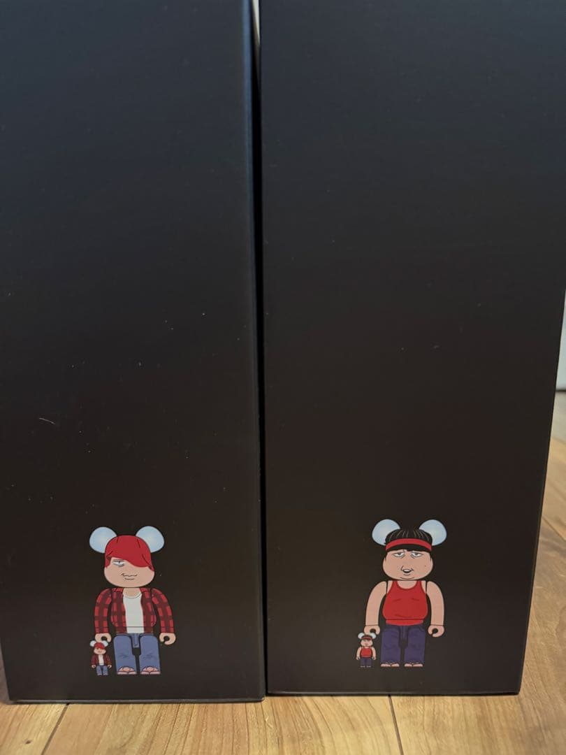 バナナマン BE@RBRICK ベアブリック 赤えんぴつセット　キーホルダー付き