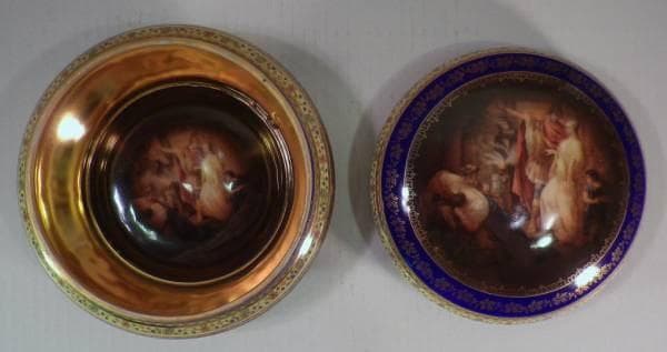 ロイヤル・ヴィエナ ギリシャ風俗文蓋物