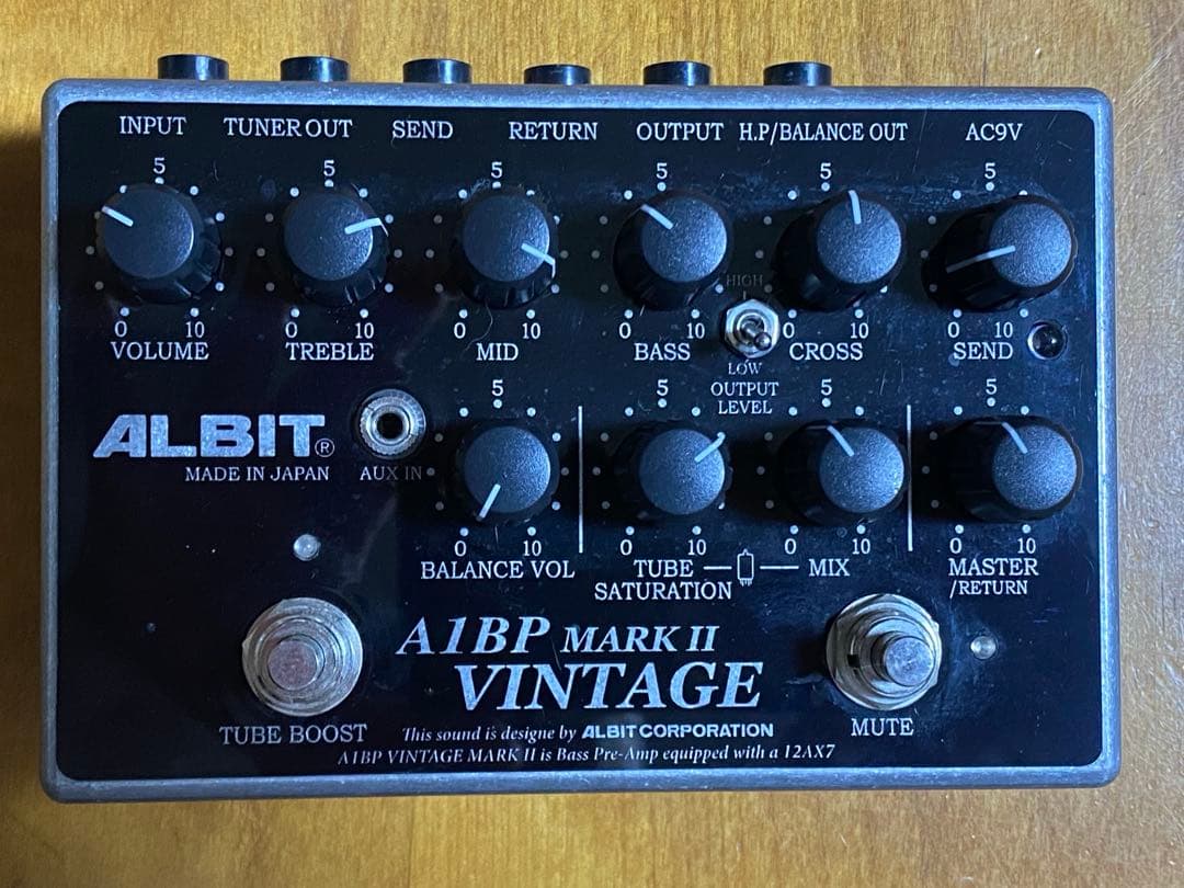 ALBIT A1BP VINTAGE MARKII 真空管 ベースプリアンプ A1BP pro MARK II