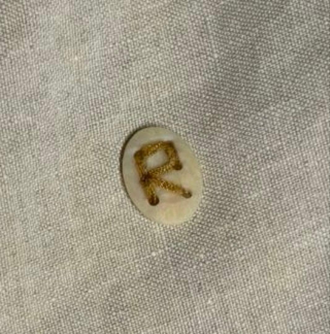 美品　45R レディース　麻ワイドパンツ