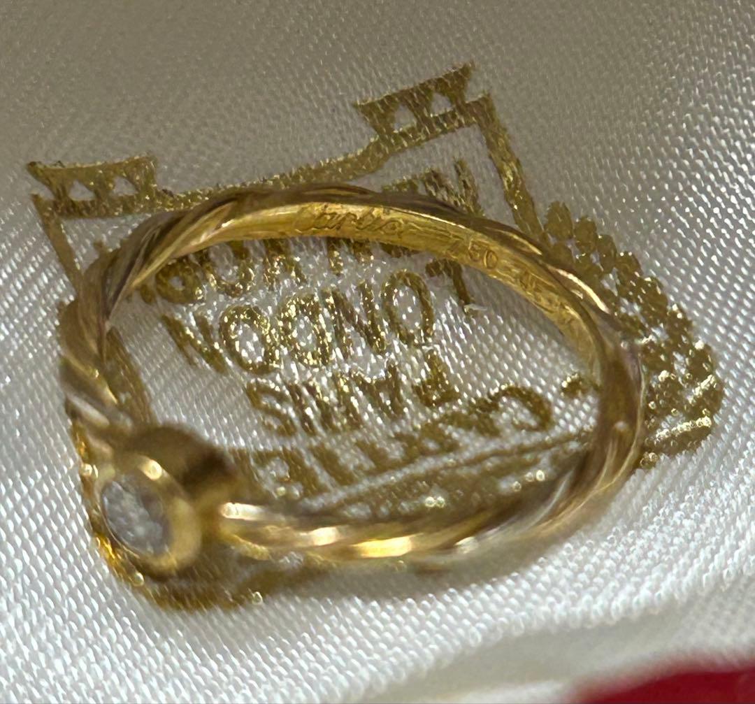 Cartier ダイヤ ゴールドリング サイズ48保証書付き