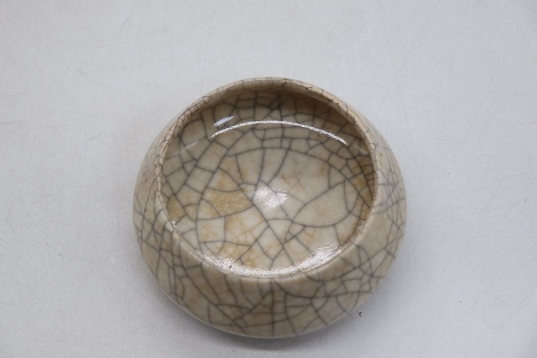 中国　清時代　哥釉香炉　木箱入　送料込み251011