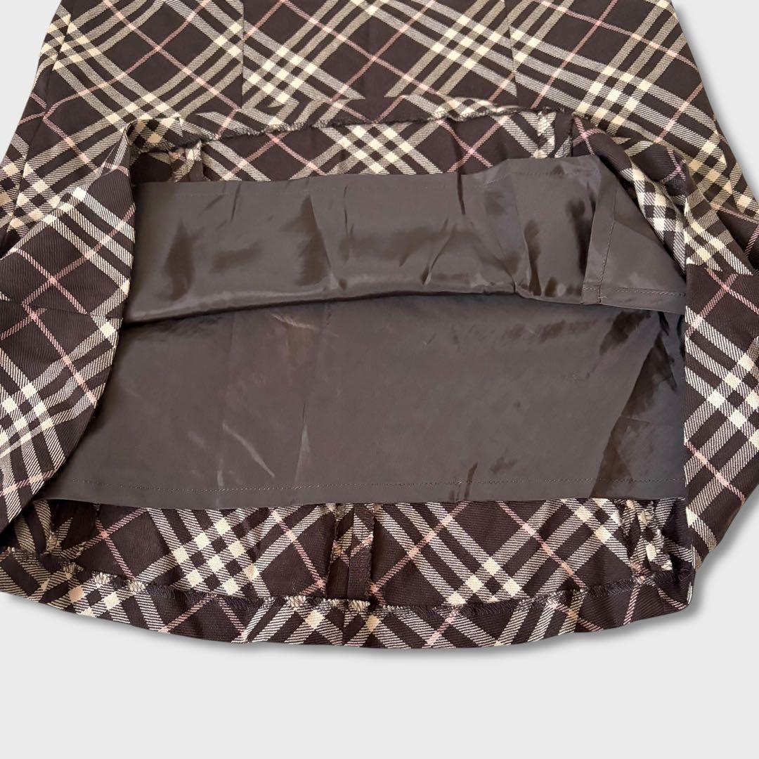 美品 BURBERRYBLUELABELノバチェック マーメイドスカートy2k