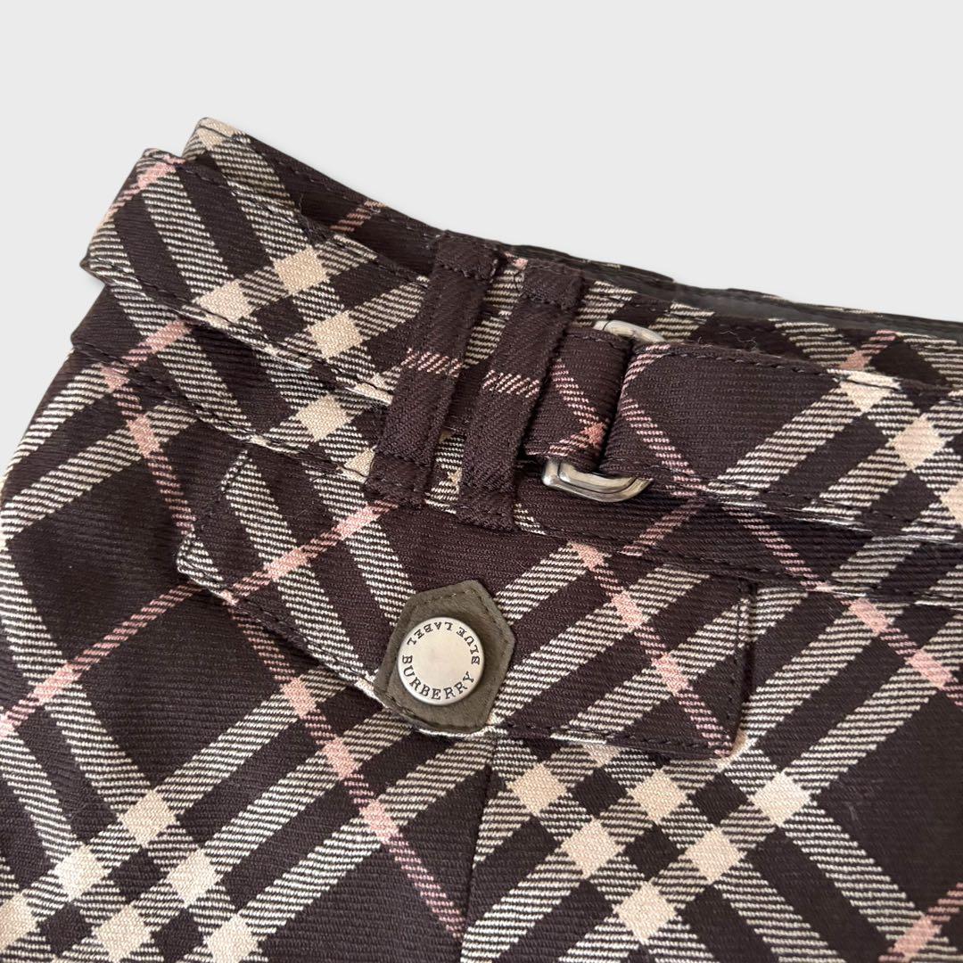美品 BURBERRYBLUELABELノバチェック マーメイドスカートy2k