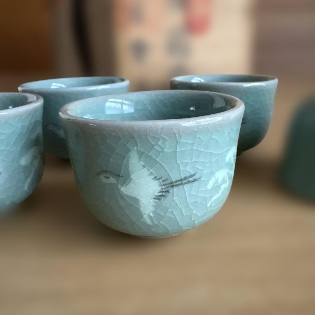 韓国陶窯 ぐい呑 東谷 金正黙 - メルカリ