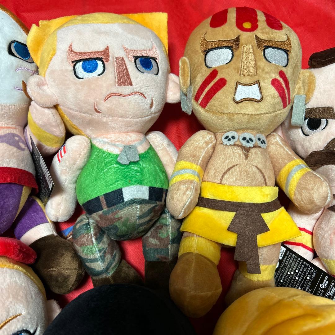 ラウンドワン限定 ストリートファイターⅡ　ぬいぐるみ 9種セミコンプリートセット
