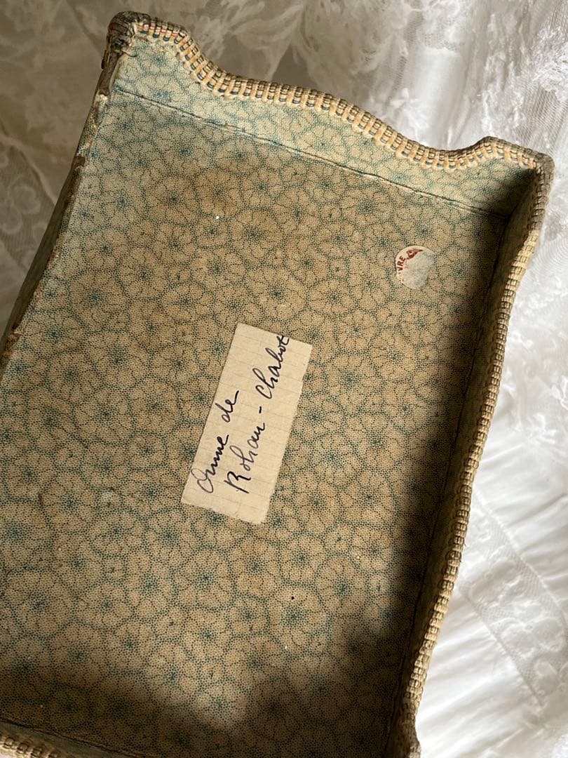 アンティークブロカントフレンチフランスカルトナージュボックスローズ