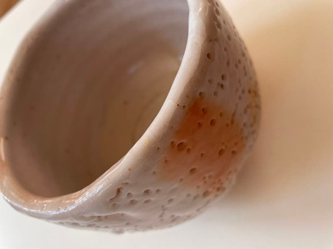 志野焼、佐藤重造作、抹茶茶碗