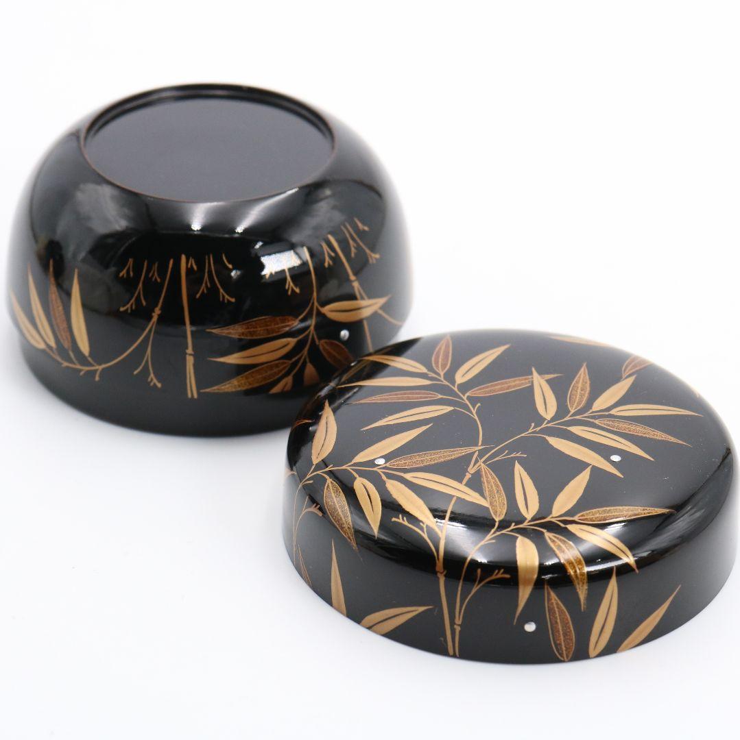 松永松寛作 笹露蒔絵 平棗 銀粒 茶道具 共箱 V871 N6 - メルカリ