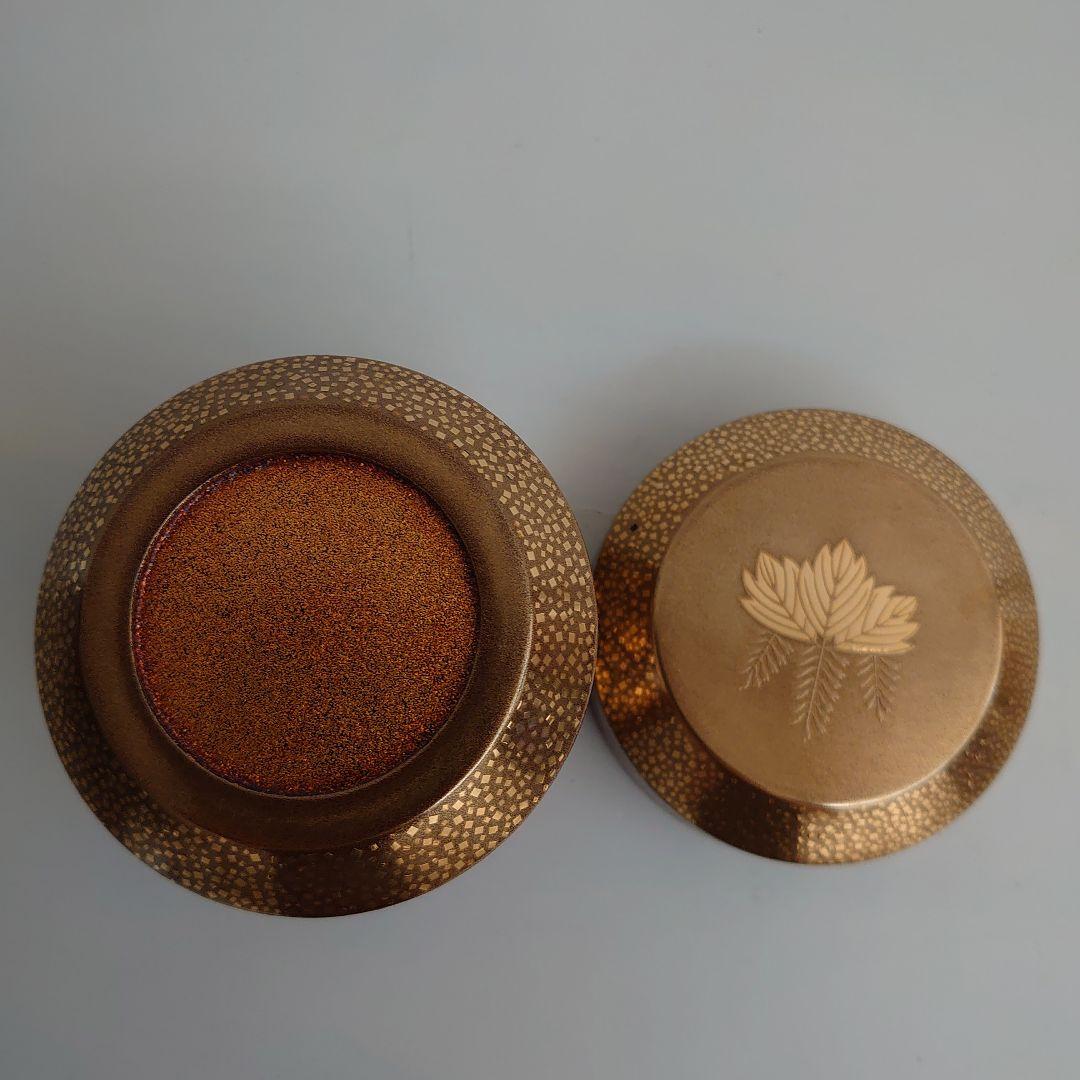 茶平一斎 雪吹 蜀江錦 本蒔絵 内梨地 輪島塗 共箱 共布