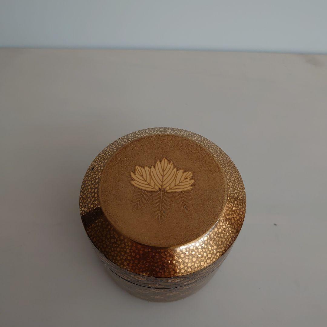 茶平一斎 雪吹 蜀江錦 本蒔絵 内梨地 輪島塗 共箱 共布