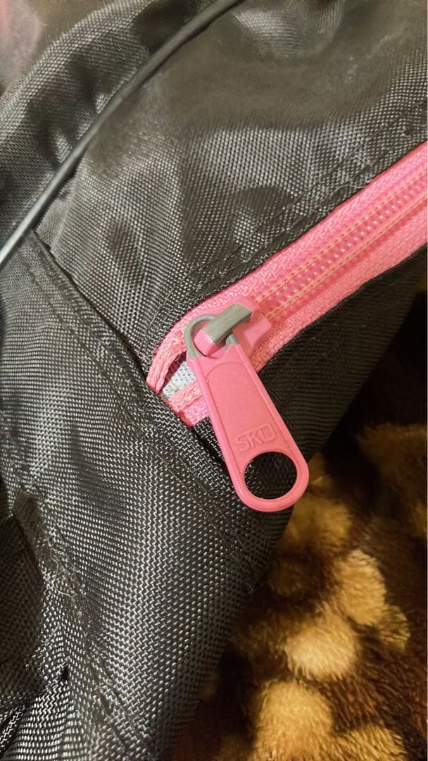 旧ワッペ ワールドペガサス スクバ スクールバッグ 限定色 ピンク 黒