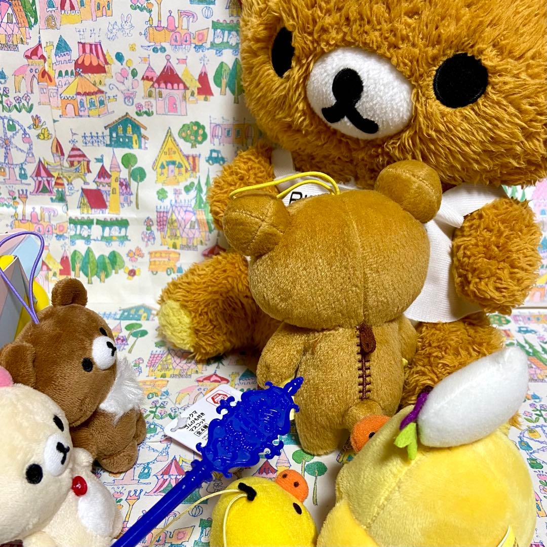 リラックマ まとめ売り23 ゴムひも付きマスコット マグカップ かばん 文具他