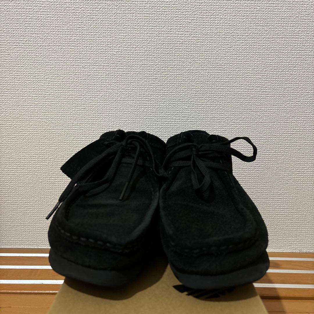 クラークス　ワラビー　黒スエード　ゴアテックス
