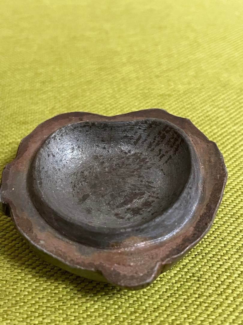 備前焼 難波好陽 香合 在銘 たぬき和尚5センチ 美術品・アンティーク