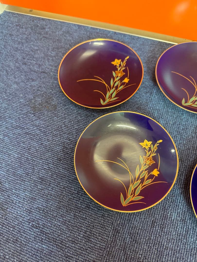 1959 香蘭社 金彩 皿 5客