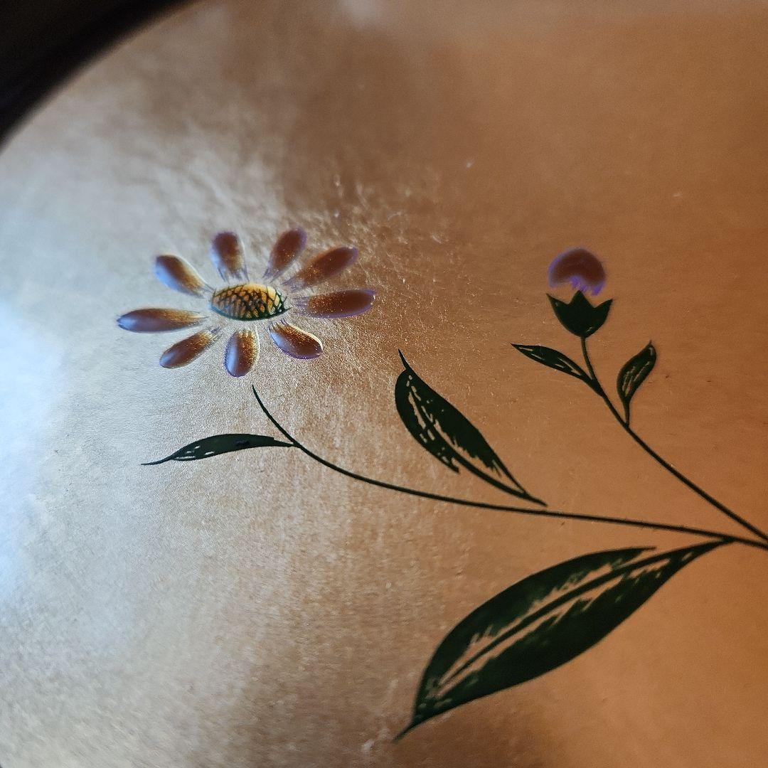 【貴重】高級漆器皿 菓子器 5枚セット 花模様