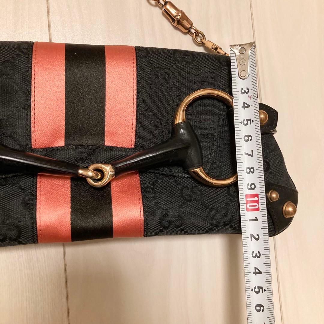 GUCCI バッグ　ハンドバッグ　限定　ピンク　ホースビット　ハミ　グッチ