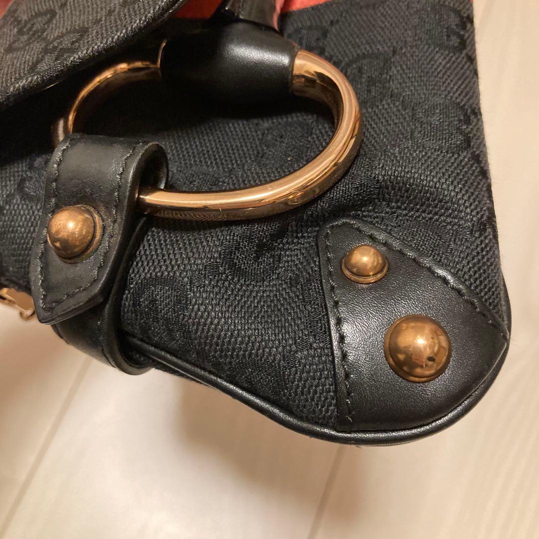 GUCCI バッグ　ハンドバッグ　限定　ピンク　ホースビット　ハミ　グッチ