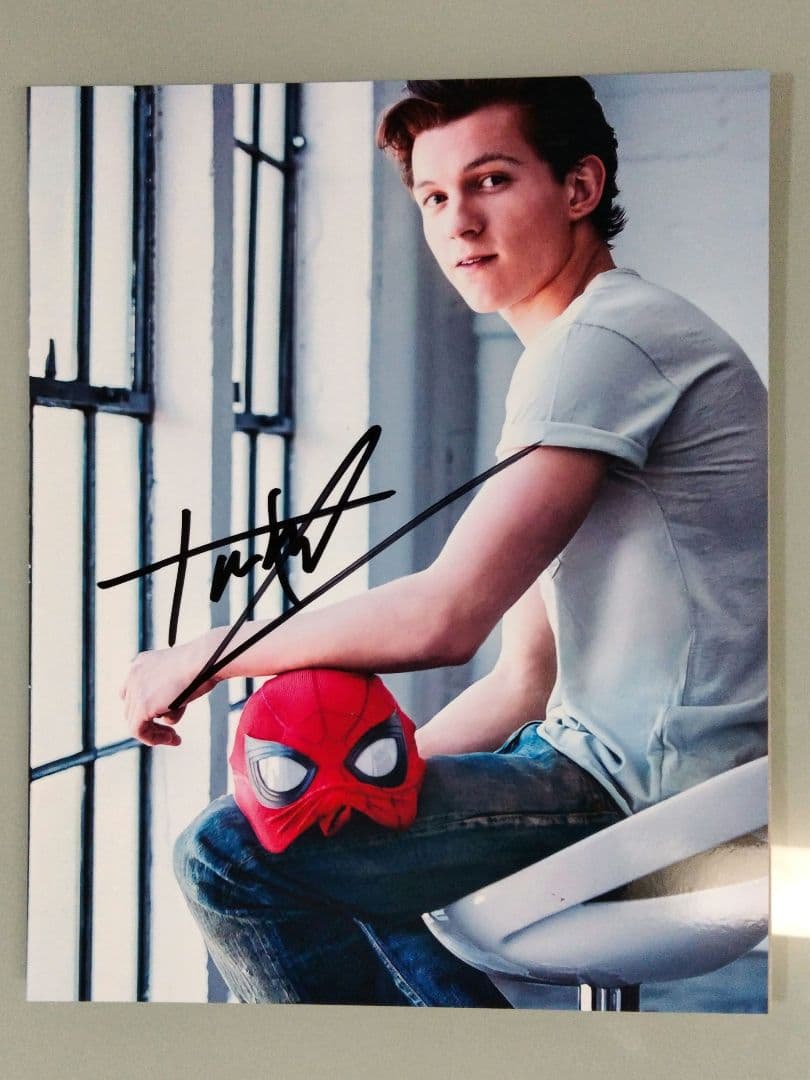 トム・ホランド直筆サイン入り超大型写真…Tom Holland…スパイダーマン
