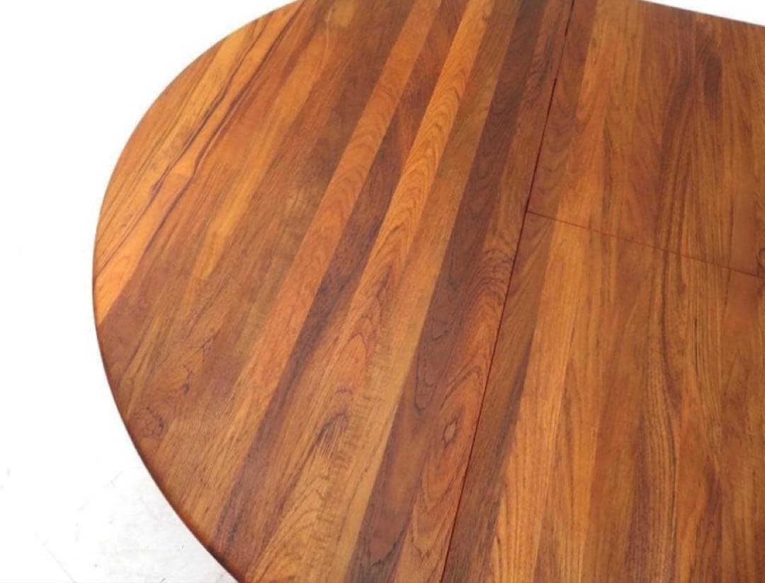 カンディハウス チーク材 無垢　伸長式ダイニングテーブル