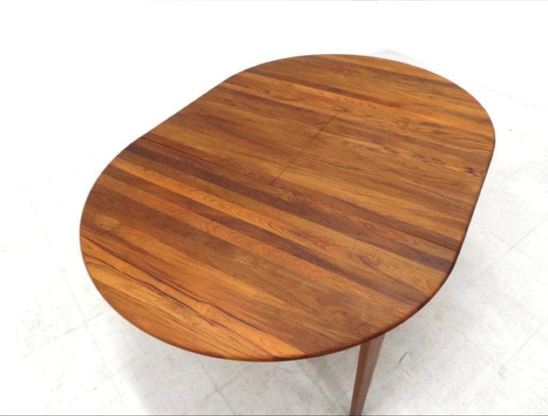 カンディハウス チーク材 無垢　伸長式ダイニングテーブル