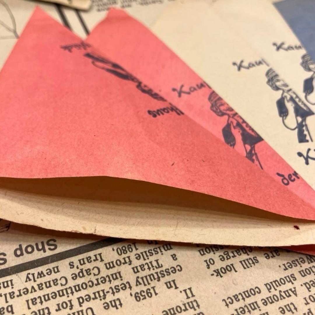 海外　ヴィンテージ ドイツ　ままごと　マルシェ袋　ジャンクジャーナル　60枚★