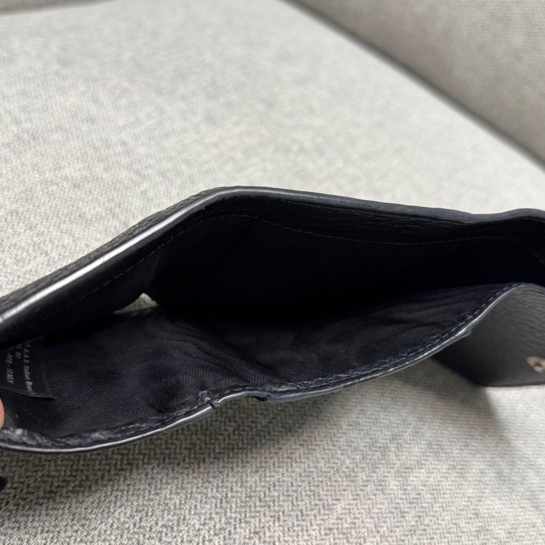 メゾン マルジェラ 4ステッチ コンパクトウォレット ブラック ユニセックス