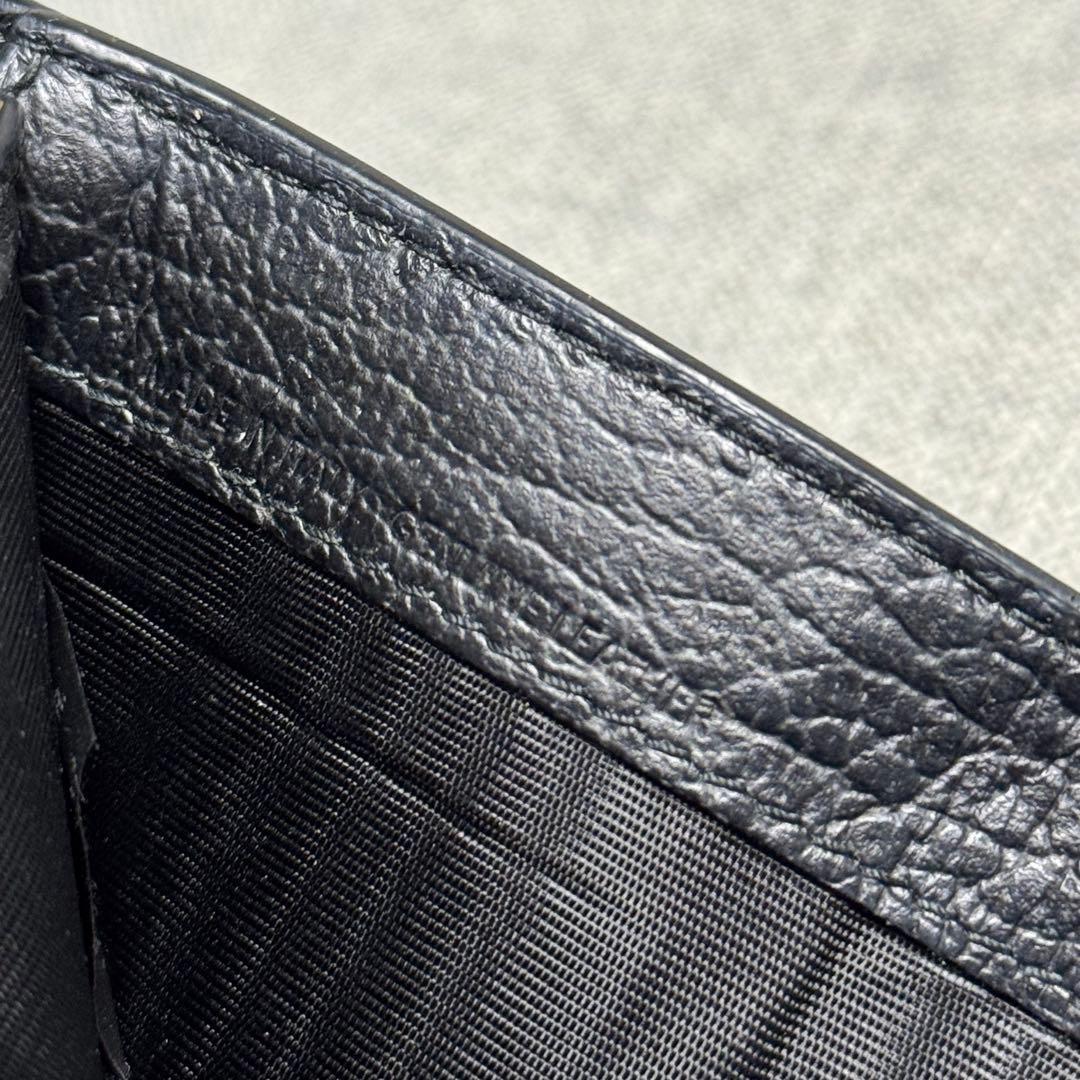 メゾン マルジェラ 4ステッチ コンパクトウォレット ブラック ユニセックス