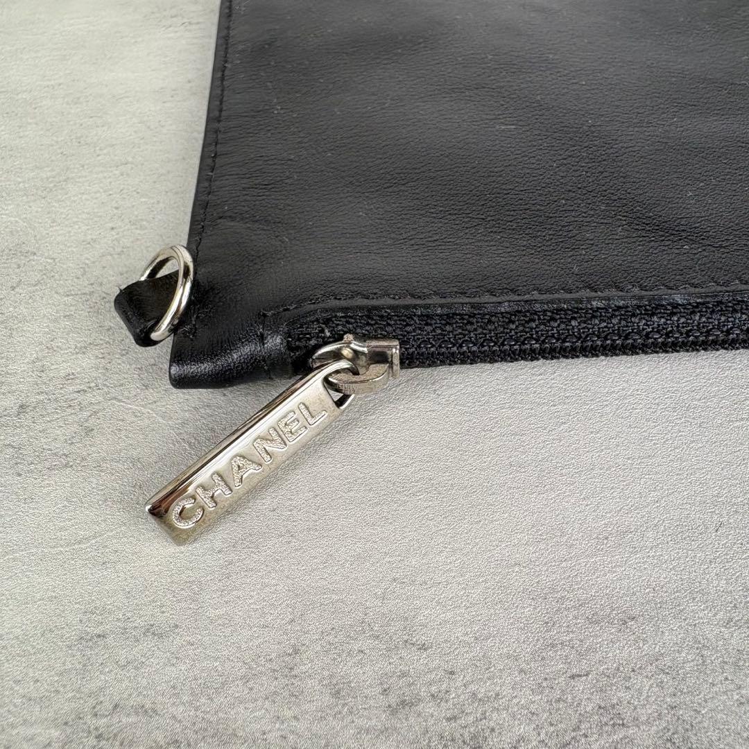 CHANEL シャネル　ポーチ　ラムスキン　カードケース　ケース　財布